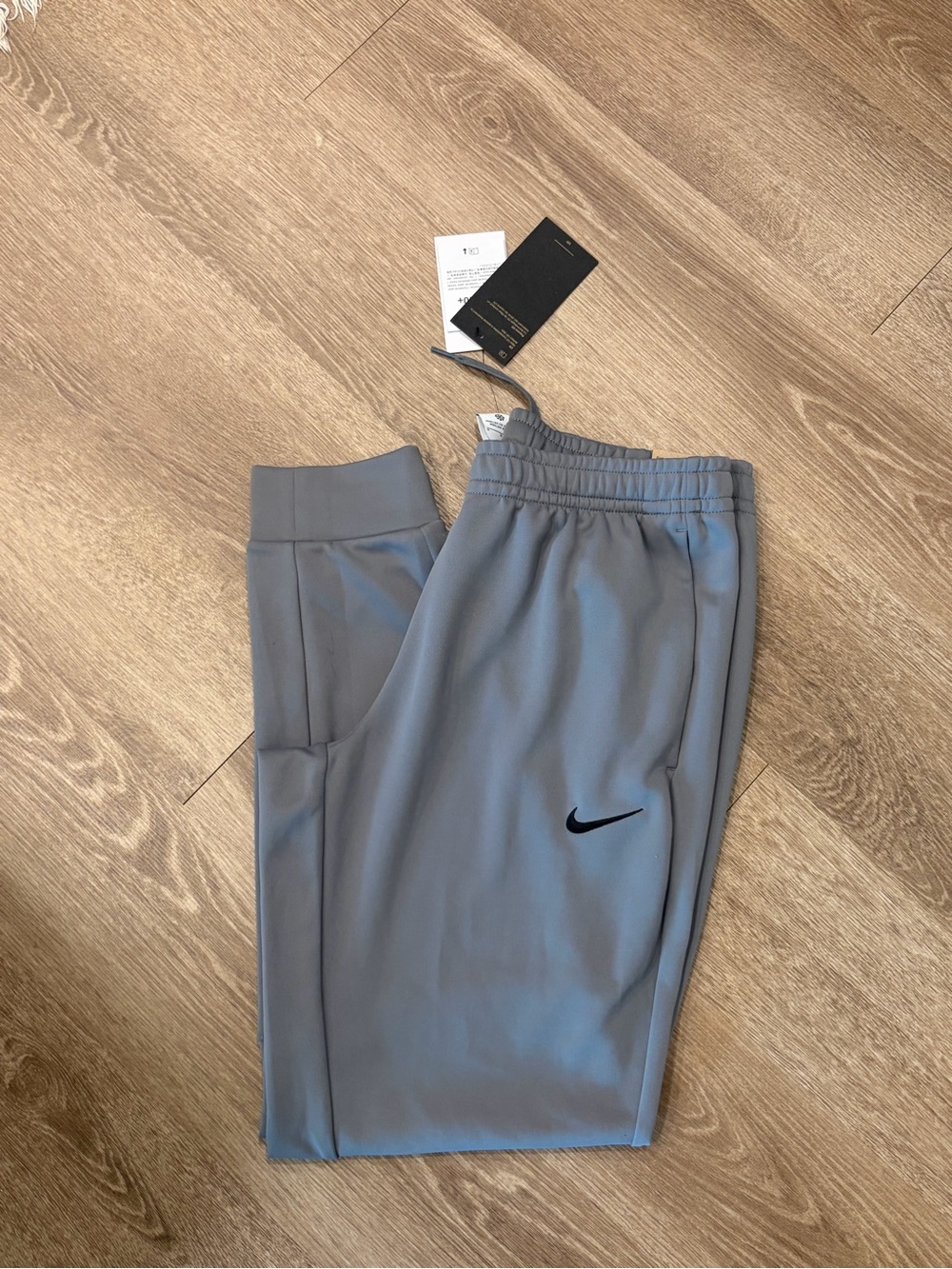 Nike Gray Men's Jogger Sweatpants with Black Swoosh